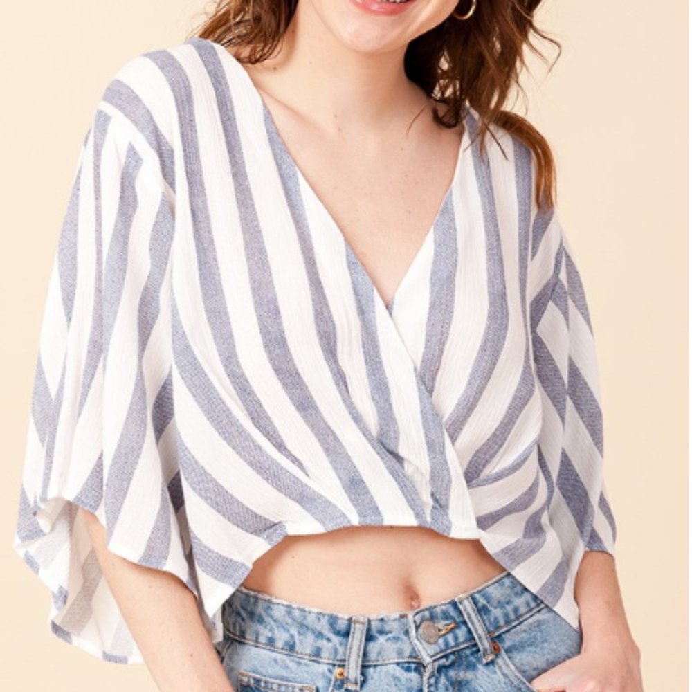 Blue Kimono Top